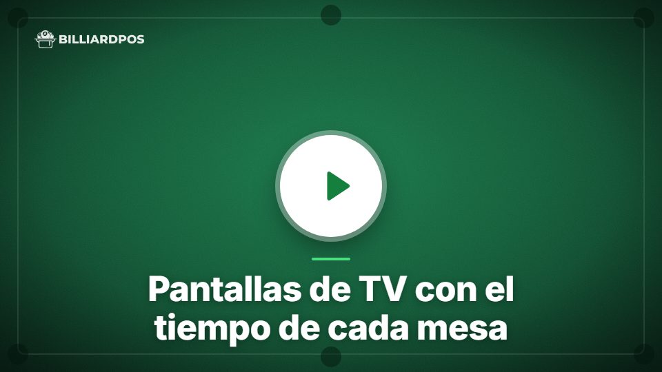 Miniatura del video de Pantallas de TV con el tiempo de cada mesa