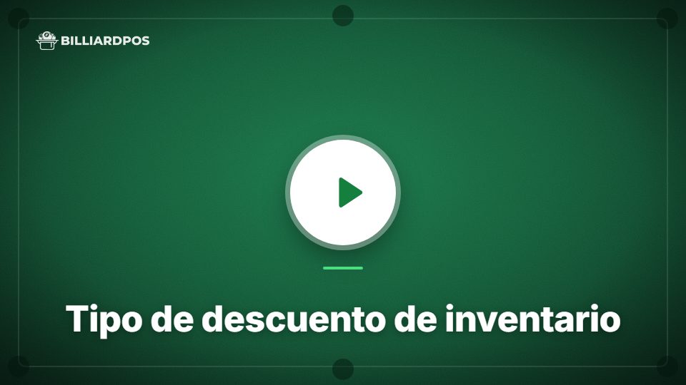 Miniatura del video de Tipo de descuento de inventario